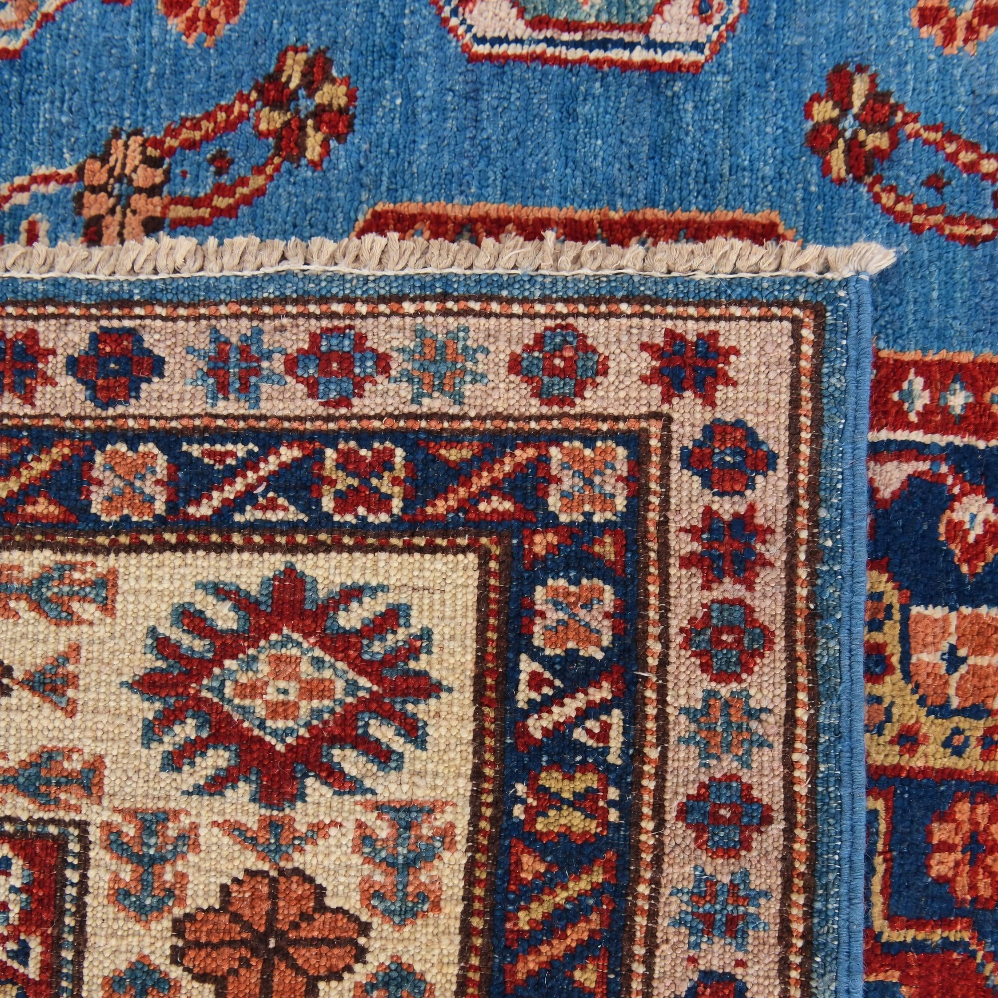150cm x 185cm Hand Knotted Kazak Rug
