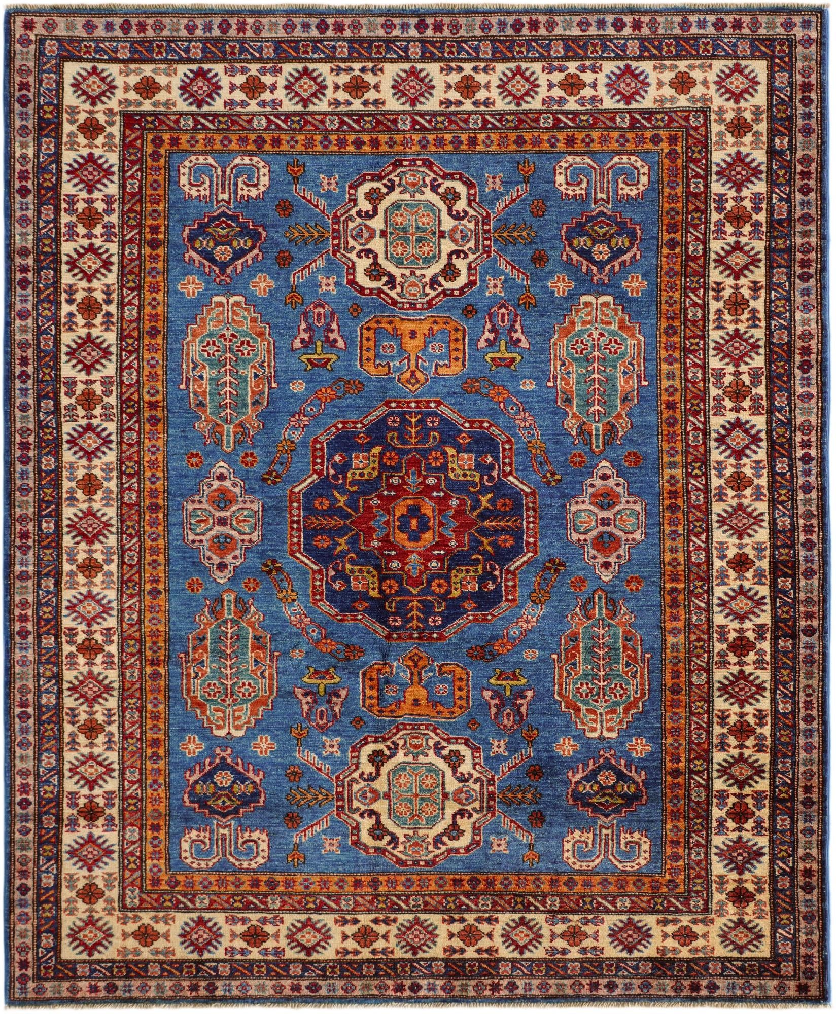 5' x 6' 1 Hand Knotted Kazak Rug