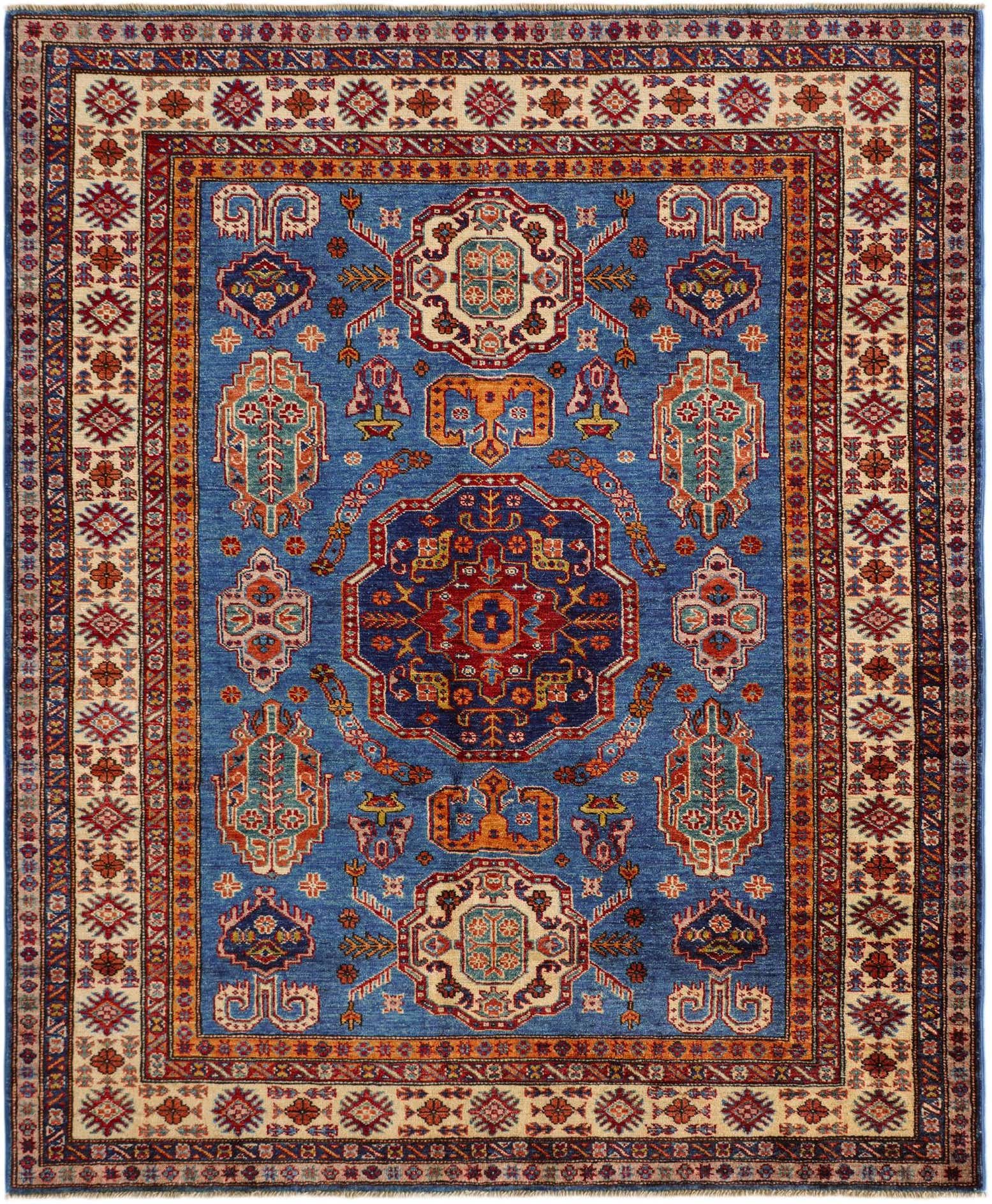 5' x 6' 1 Hand Knotted Kazak Rug