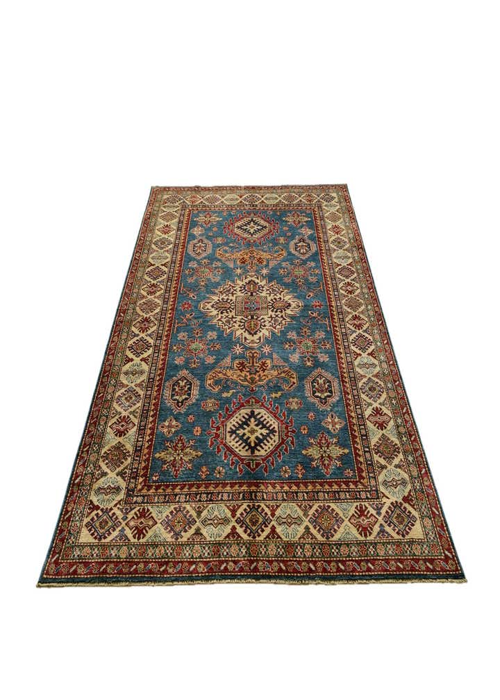 5' 7 x 8' 3 Hand Knotted Kazak Rug