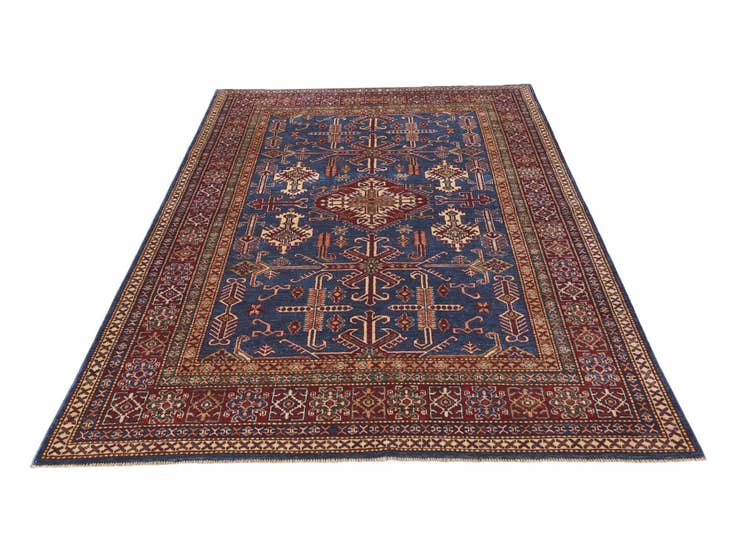Detail image of 5' 10 x 8' 8 Hand Knotted Kazak Rug