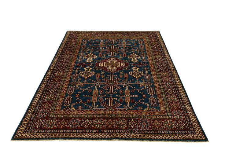Detail image of 5' 10 x 8' 8 Hand Knotted Kazak Rug