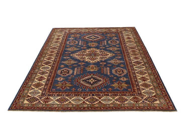 Detail image of 5' 9 x 7' 9 Hand Knotted Kazak Rug