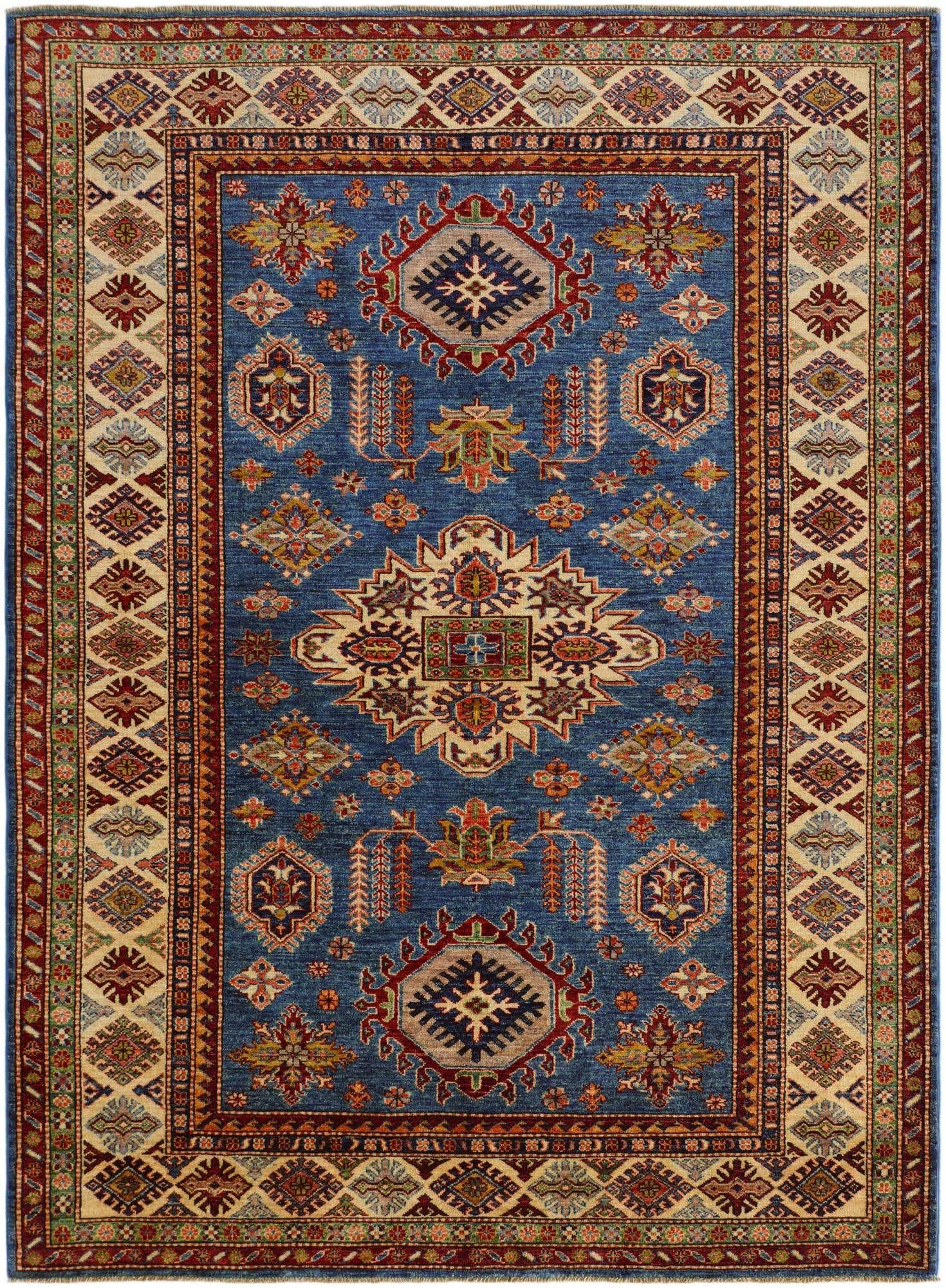 5' 9 x 7' 9 Hand Knotted Kazak Rug