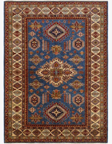 5' 9 x 7' 9 Hand Knotted Kazak Rug