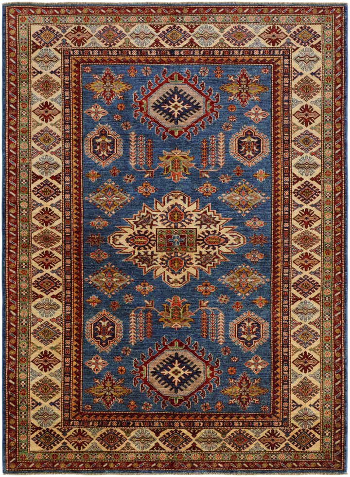 5' 9 x 7' 9 Hand Knotted Kazak Rug