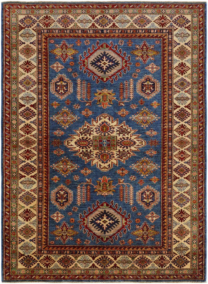 Detailansicht von 175cm x 235cm Handgeknüpft Kazak Teppich