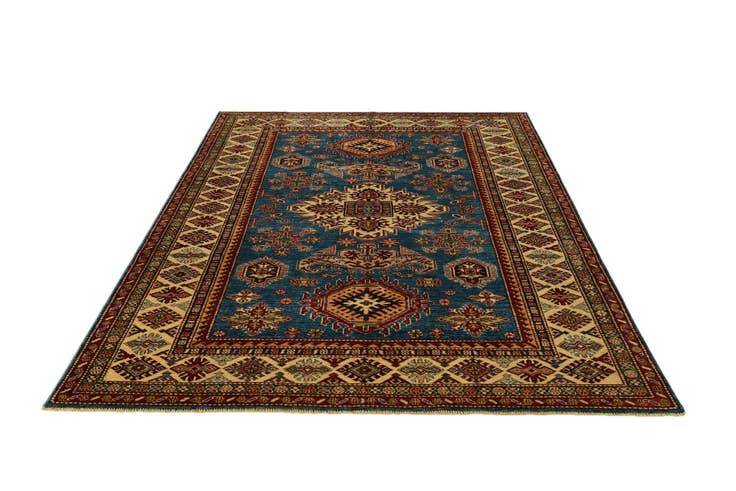 Detail image of 5' 8 x 7' 9 Hand Knotted Kazak Rug