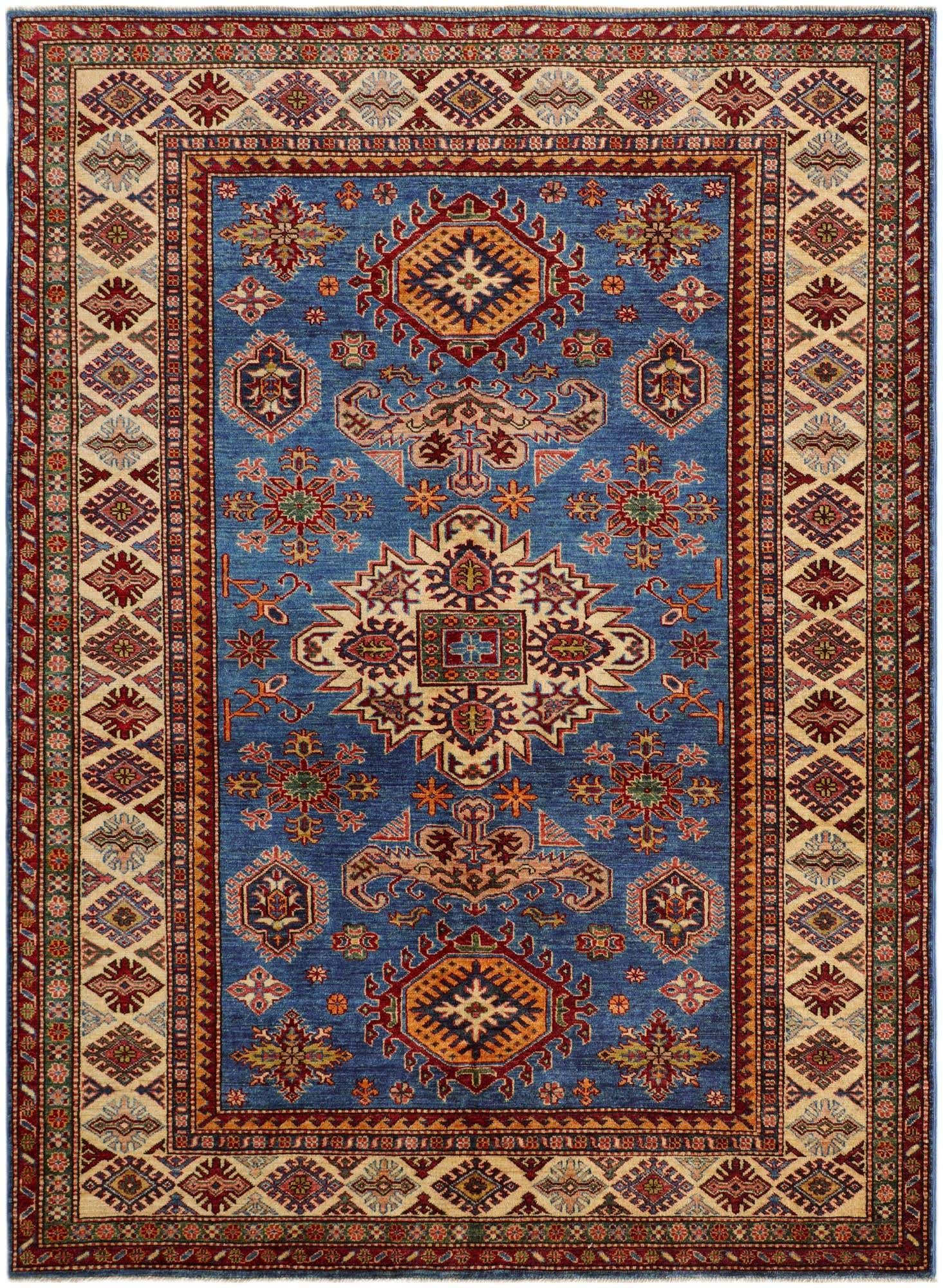 5' 8 x 7' 9 Hand Knotted Kazak Rug