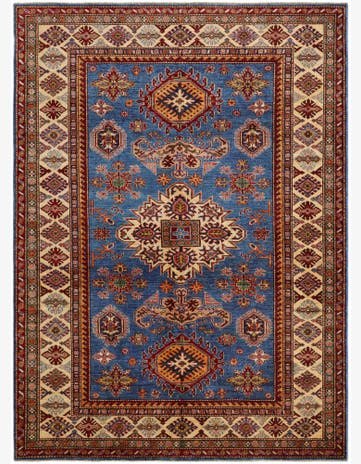 5' 8 x 7' 9 Hand Knotted Kazak Rug
