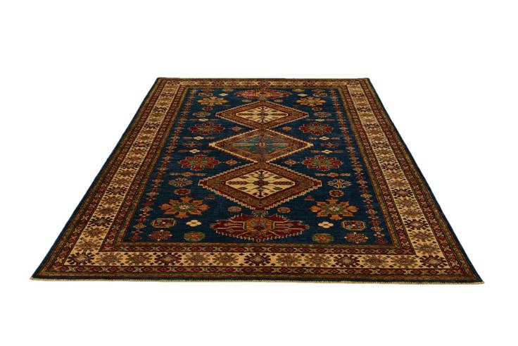Detail image of 5' 9 x 8' 1 Hand Knotted Kazak Rug