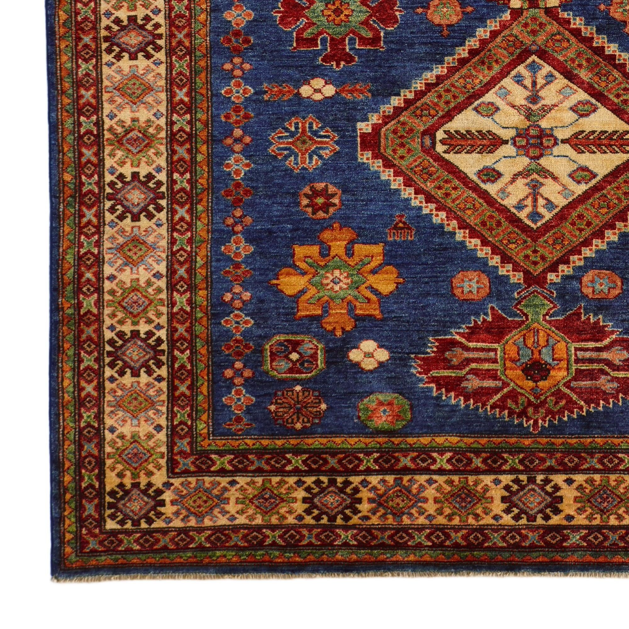 5' 9 x 8' 1 Hand Knotted Kazak Rug