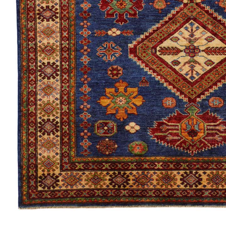 5' 9 x 8' 1 Hand Knotted Kazak Rug