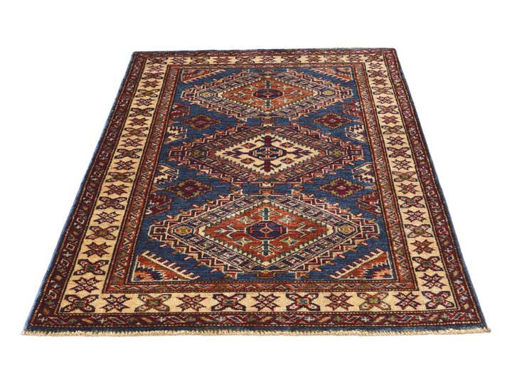 2' 11 x 4' 4 Hand Knotted Kazak Rug
