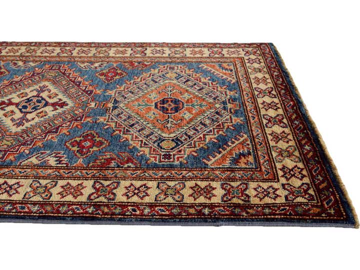 2' 11 x 4' 4 Hand Knotted Kazak Rug