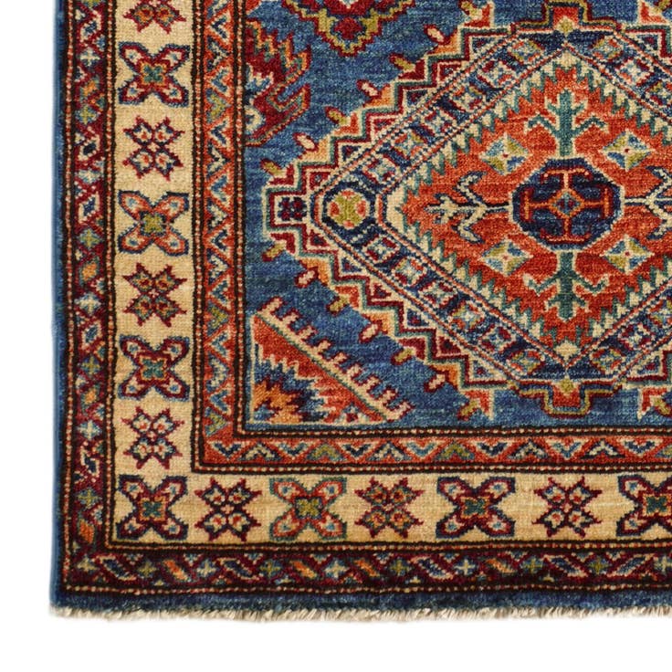 Detail image of 2' 11 x 4' 4 Hand Knotted Kazak Rug