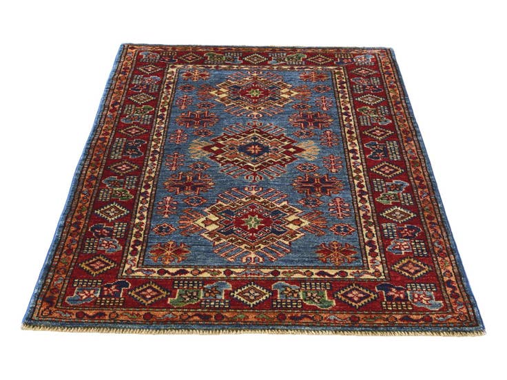 Detail image of 3' x 4' 2 Hand Knotted Kazak Rug