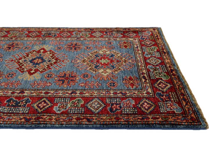 3' x 4' 2 Hand Knotted Kazak Rug