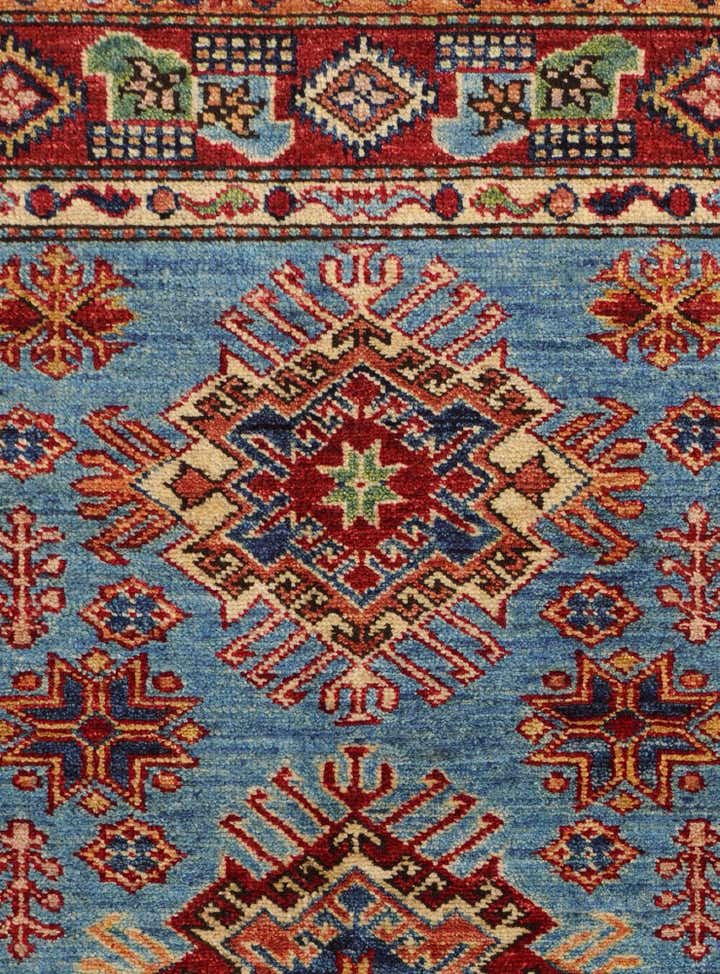 3' x 4' 2 Hand Knotted Kazak Rug