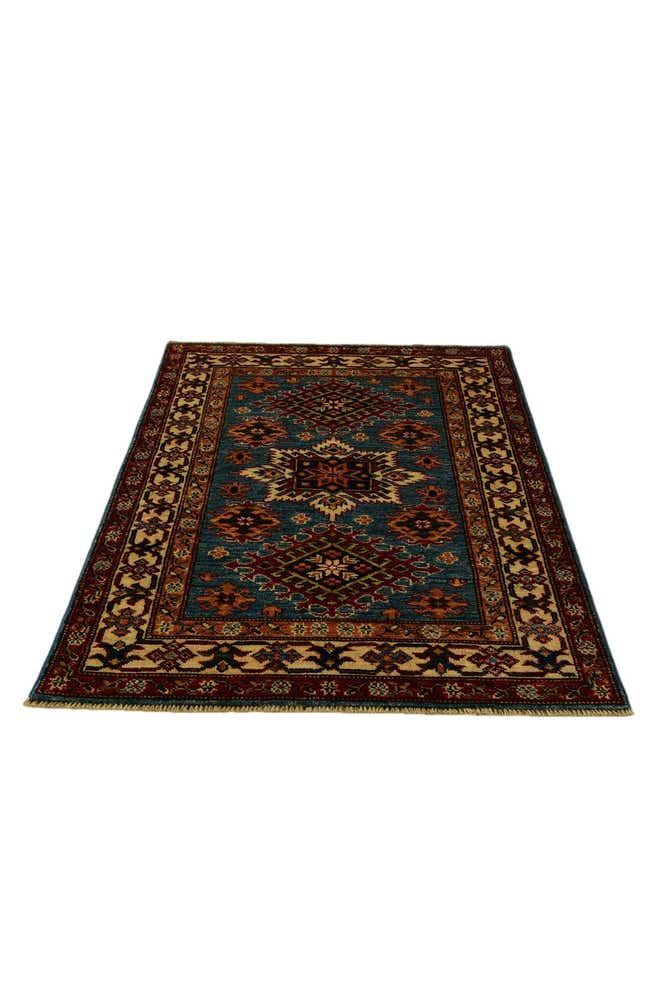 2' 11 x 4' 2 Hand Knotted Kazak Rug