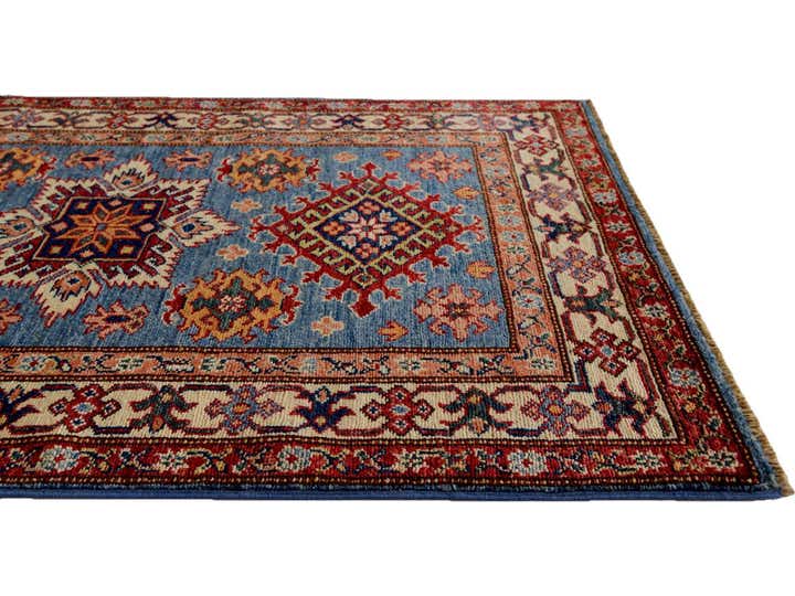2' 11 x 4' 2 Hand Knotted Kazak Rug