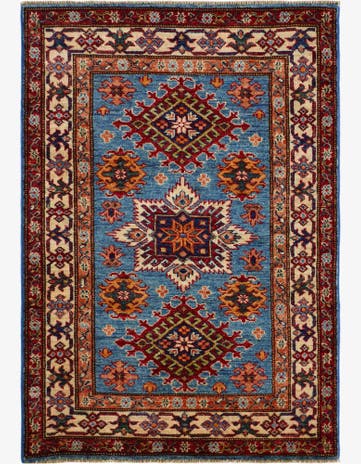 2' 11 x 4' 2 Hand Knotted Kazak Rug