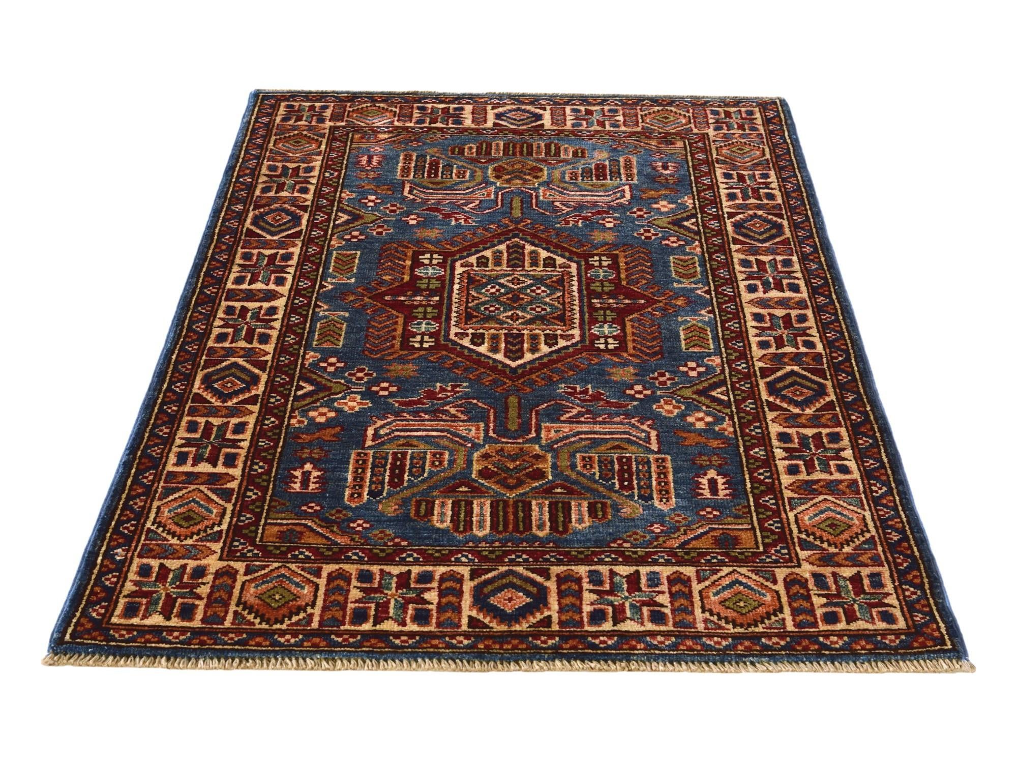 2' 8 x 3' 10 Hand Knotted Kazak Rug