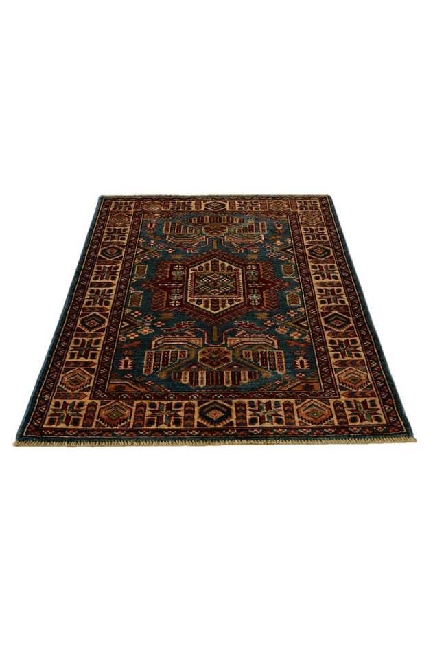 Detail image of 2' 8 x 3' 10 Hand Knotted Kazak Rug