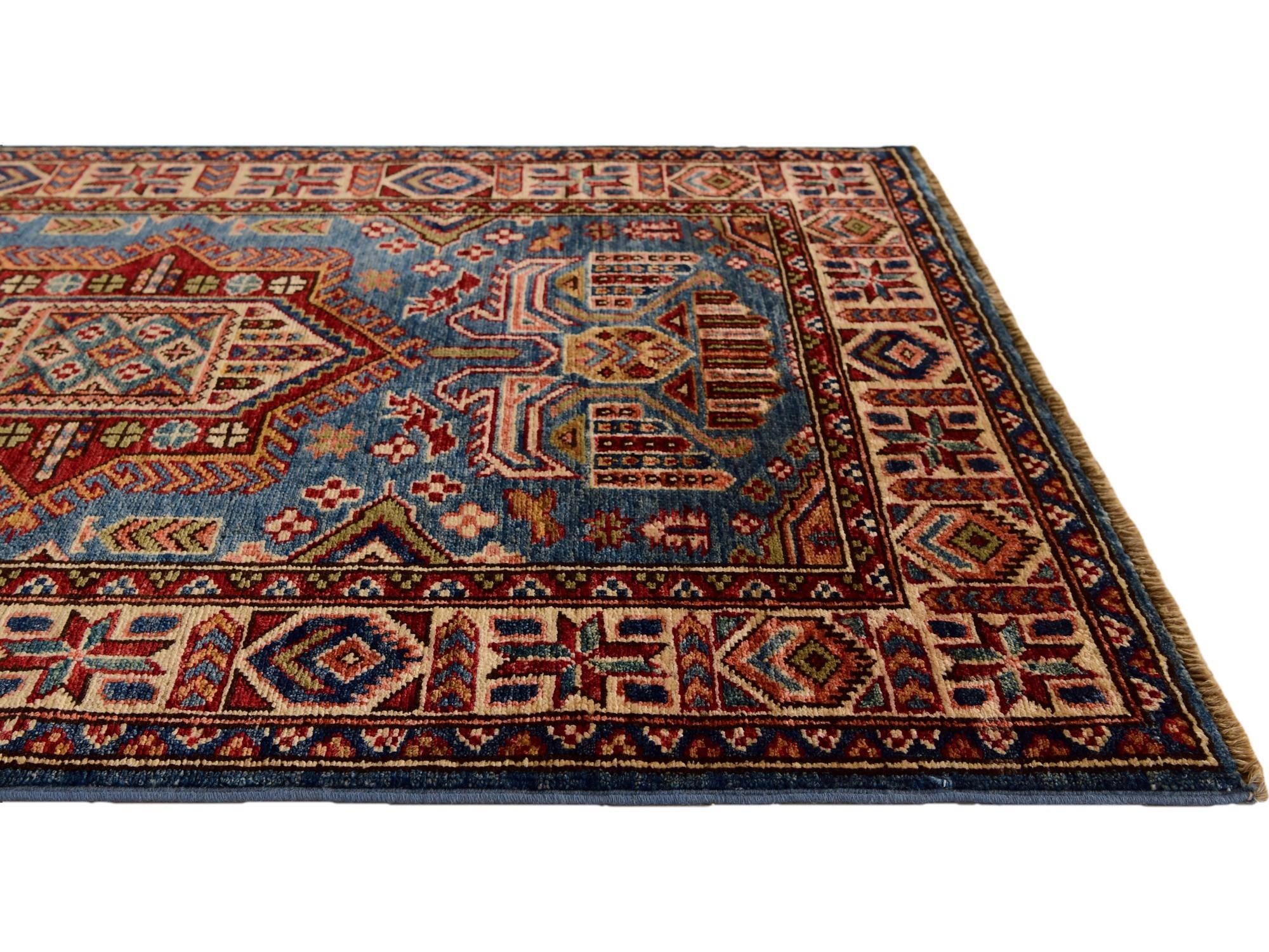 2' 8 x 3' 10 Hand Knotted Kazak Rug
