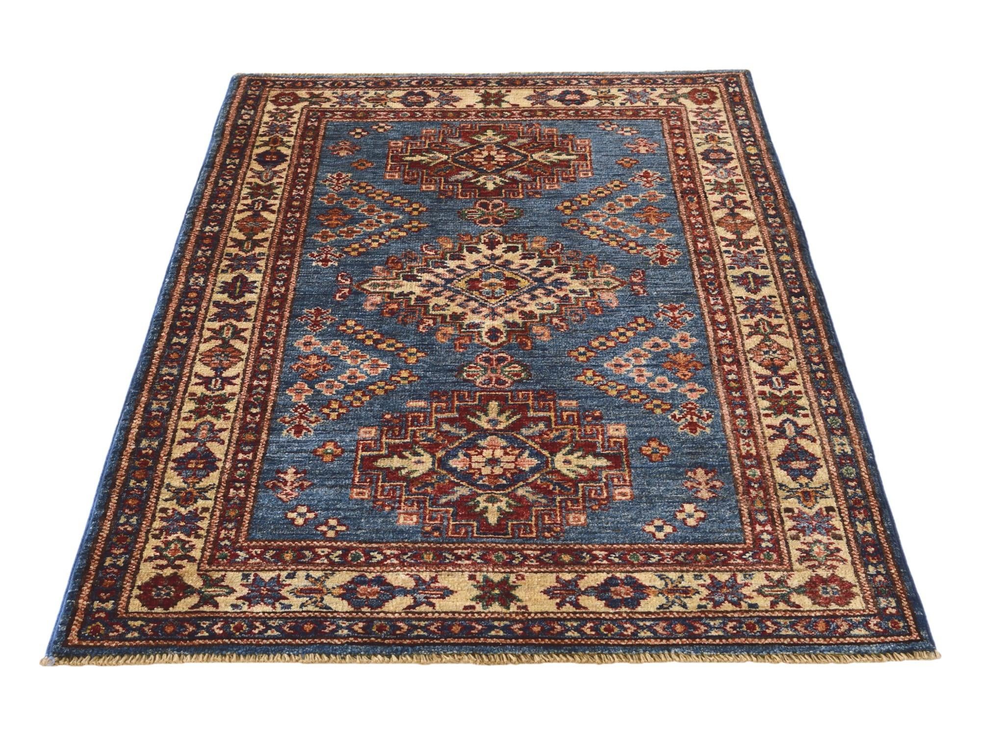 2' 9 x 4' 1 Hand Knotted Kazak Rug