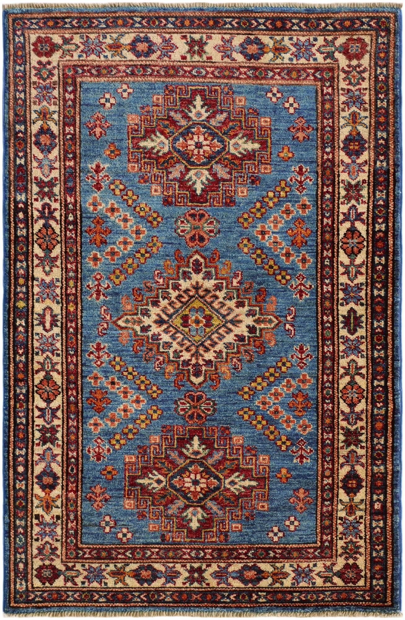2' 9 x 4' 1 Hand Knotted Kazak Rug