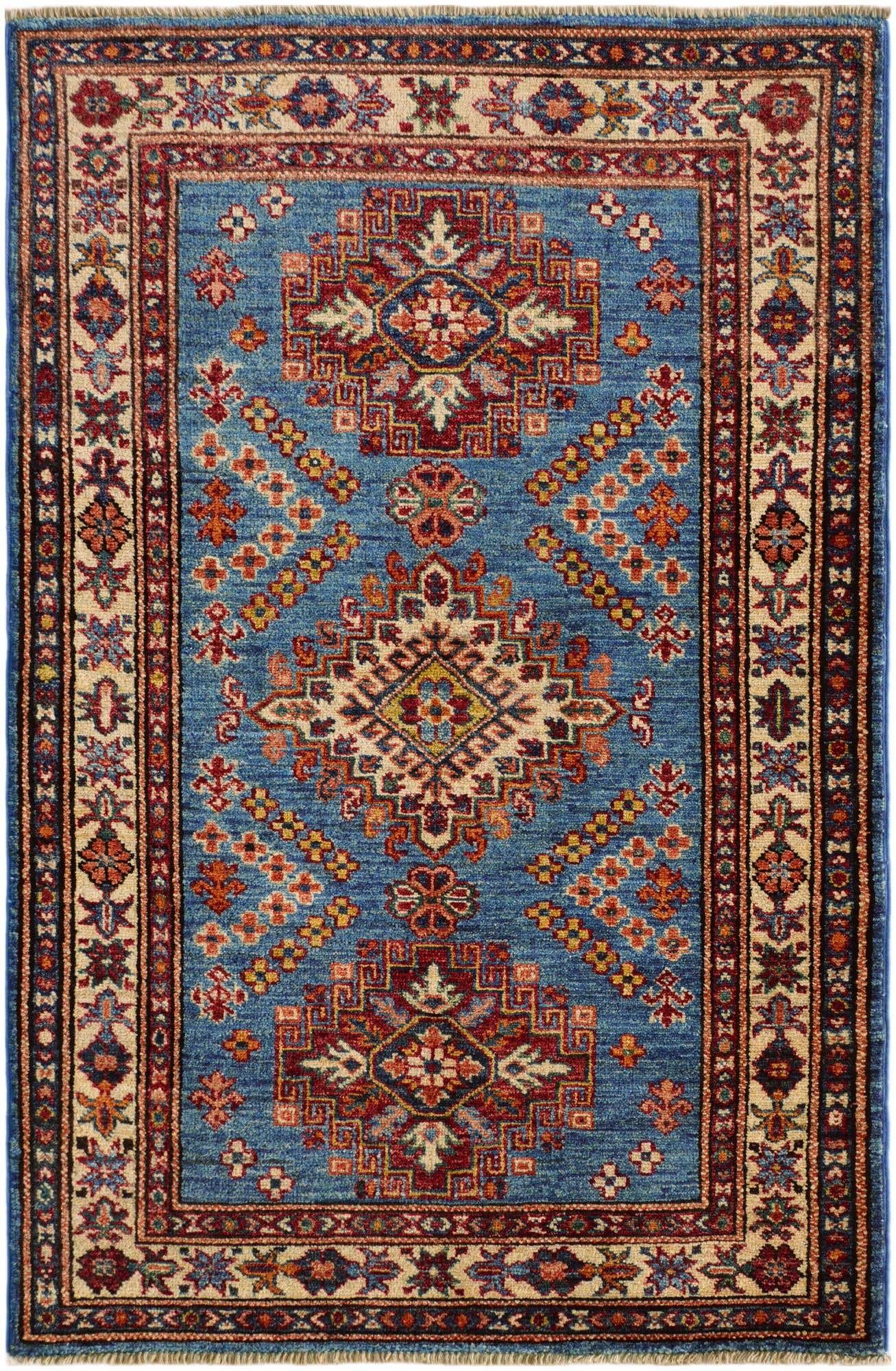 2' 9 x 4' 1 Hand Knotted Kazak Rug