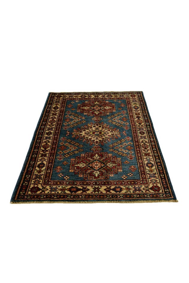 Detail image of 2' 7 x 4' Hand Knotted Kazak Rug