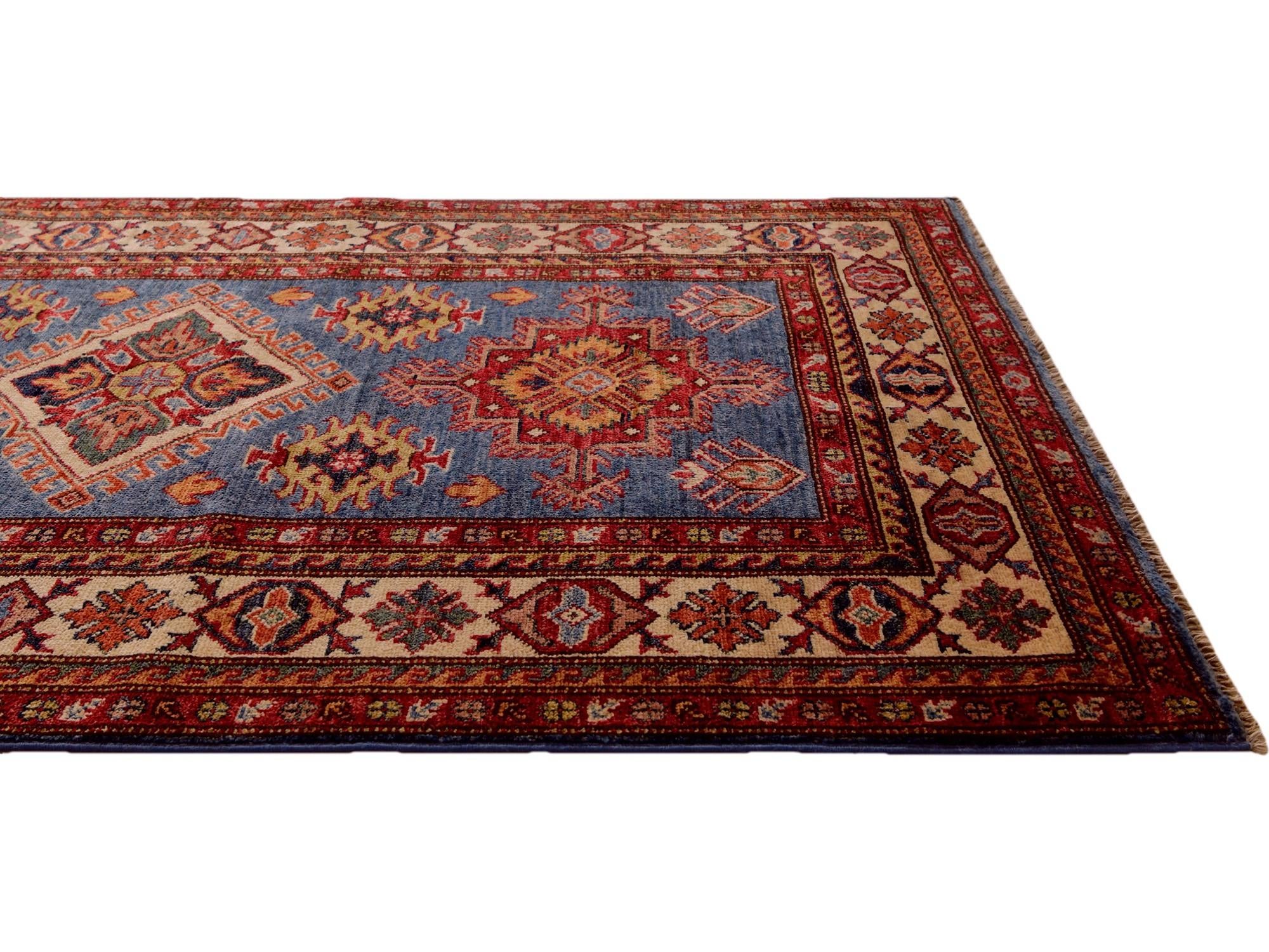 3' 4 x 5' 5 Hand Knotted Kazak Rug