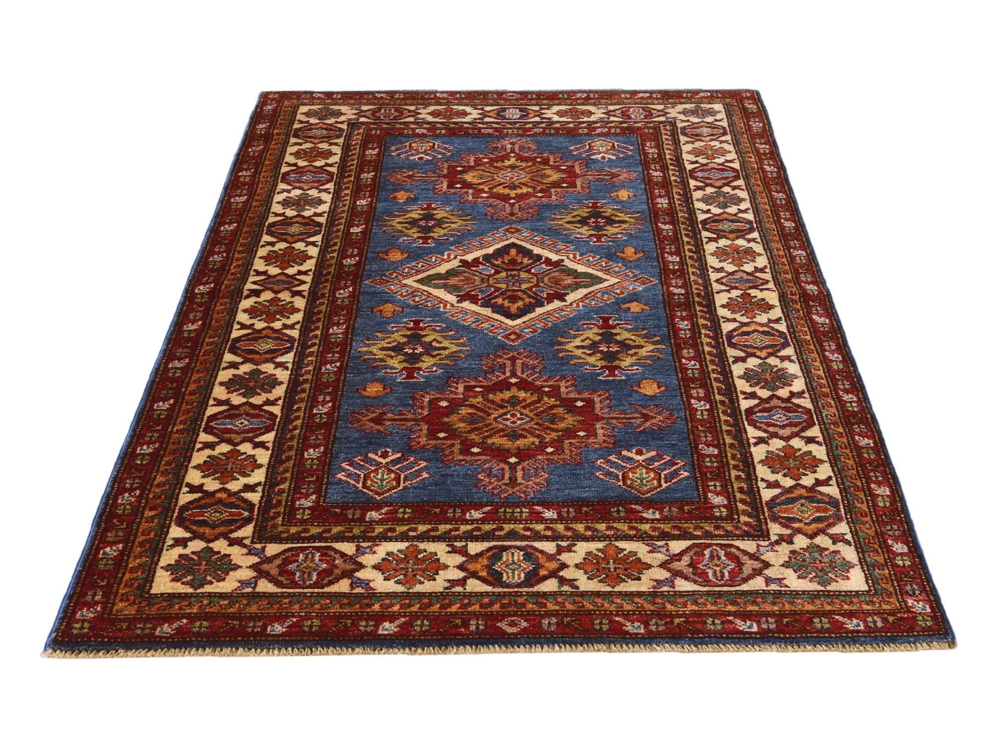 3' 4 x 5' 5 Hand Knotted Kazak Rug