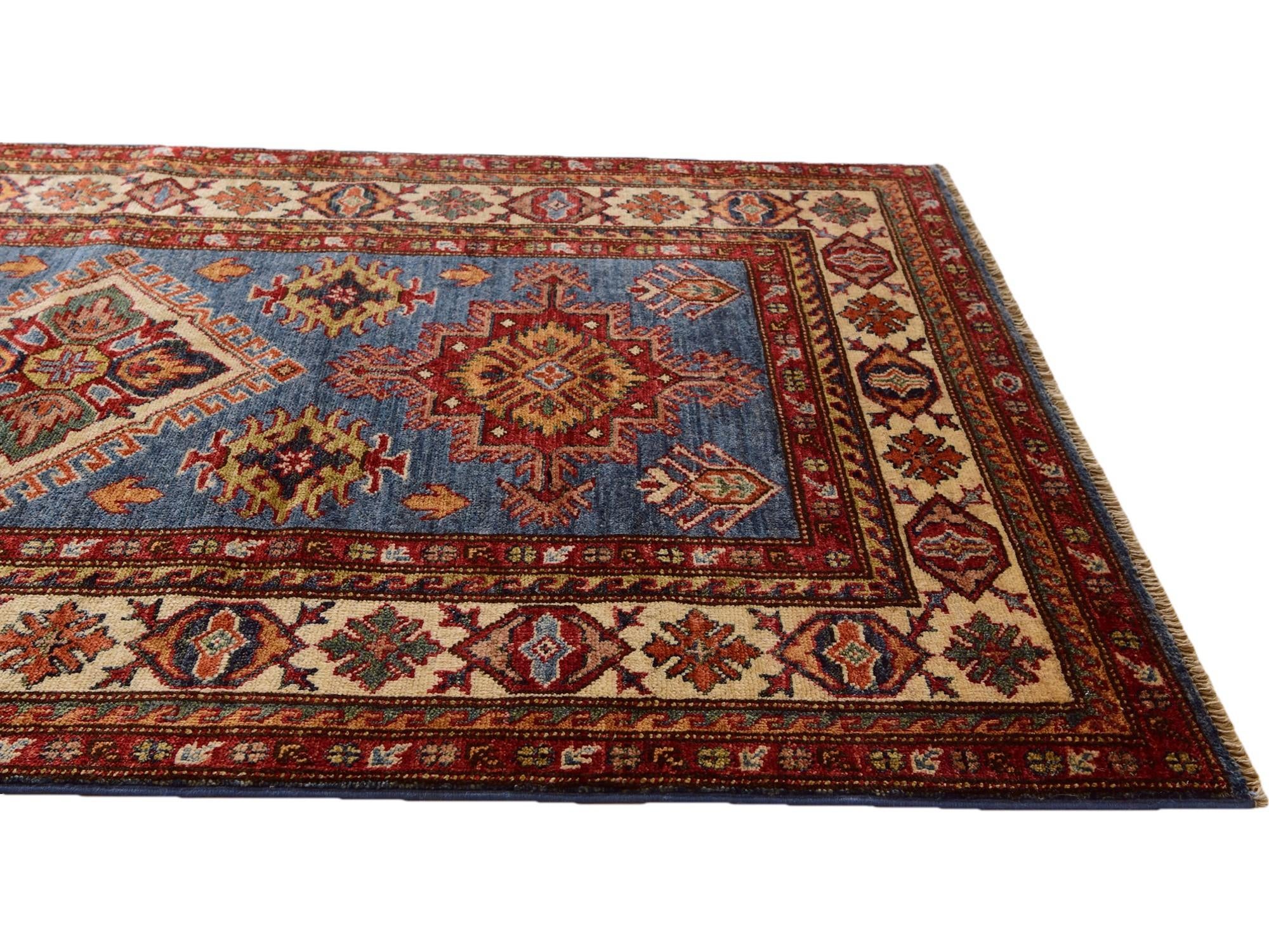 3' 4 x 5' 5 Hand Knotted Kazak Rug