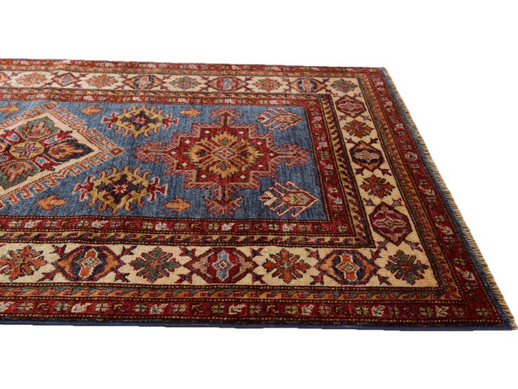 Detail image of 3' 4 x 5' 5 Hand Knotted Kazak Rug