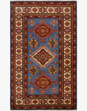 3' 4 x 5' 5 Hand Knotted Kazak Rug