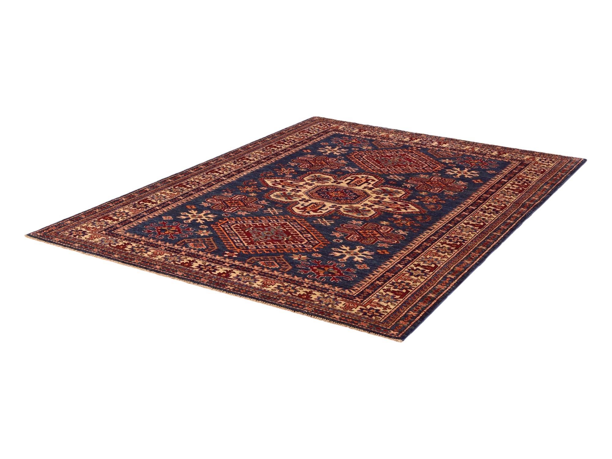 5' x 6' 10 Hand Knotted Kazak Rug