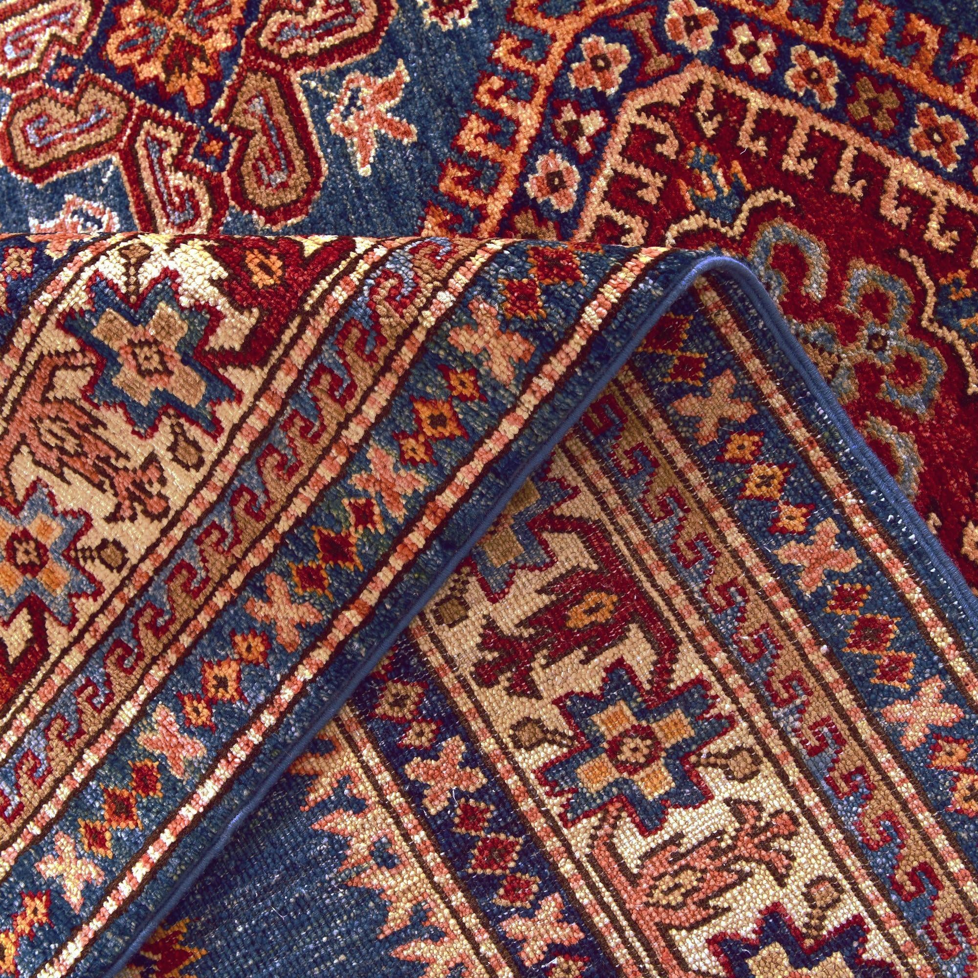 5' x 6' 10 Hand Knotted Kazak Rug