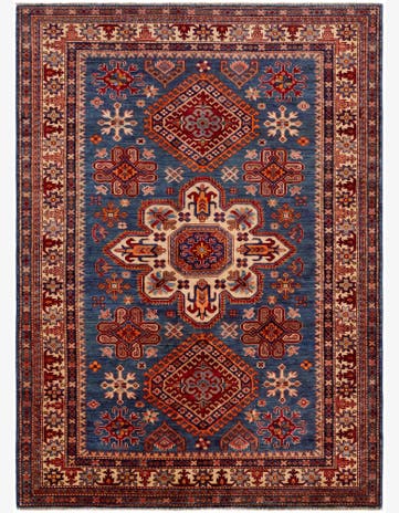 5' x 6' 10 Hand Knotted Kazak Rug
