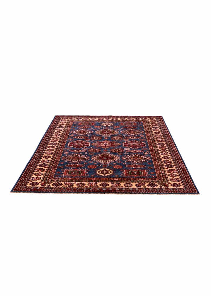 4' 11 x 6' 8 Hand Knotted Kazak Rug