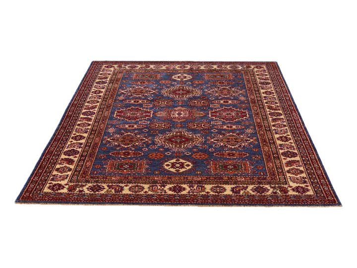 4' 11 x 6' 8 Hand Knotted Kazak Rug