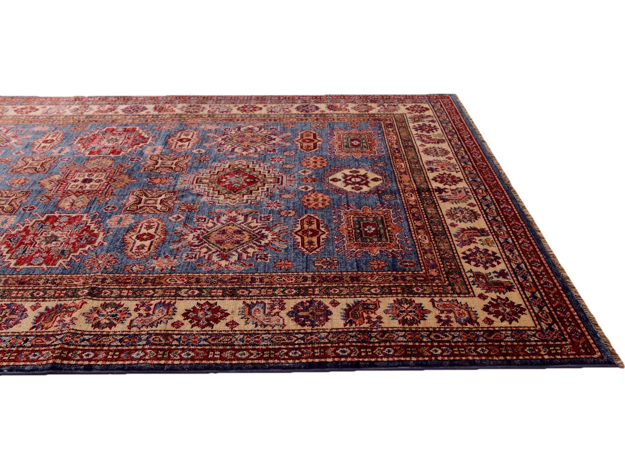 4' 11 x 6' 8 Hand Knotted Kazak Rug