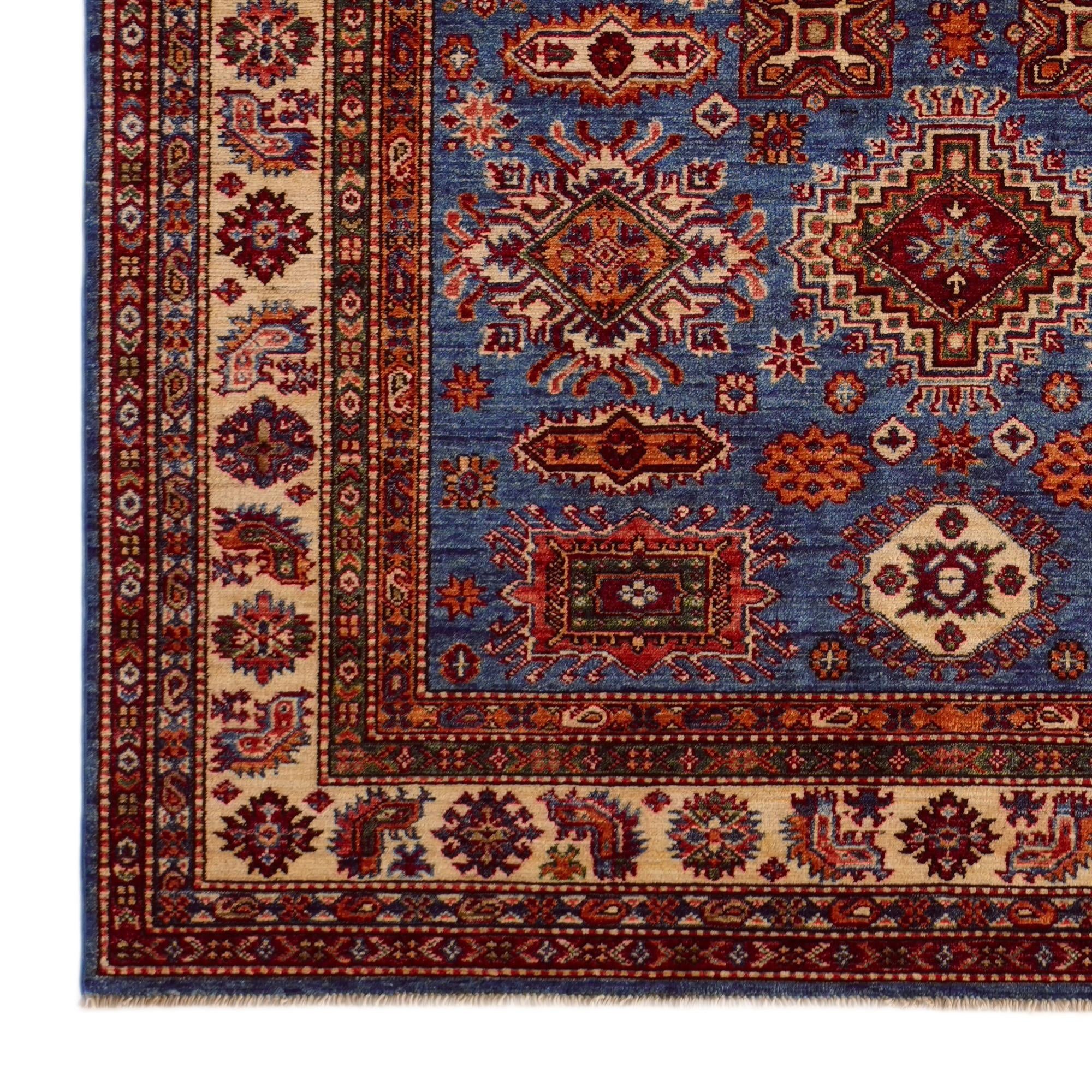 4' 11 x 6' 8 Hand Knotted Kazak Rug