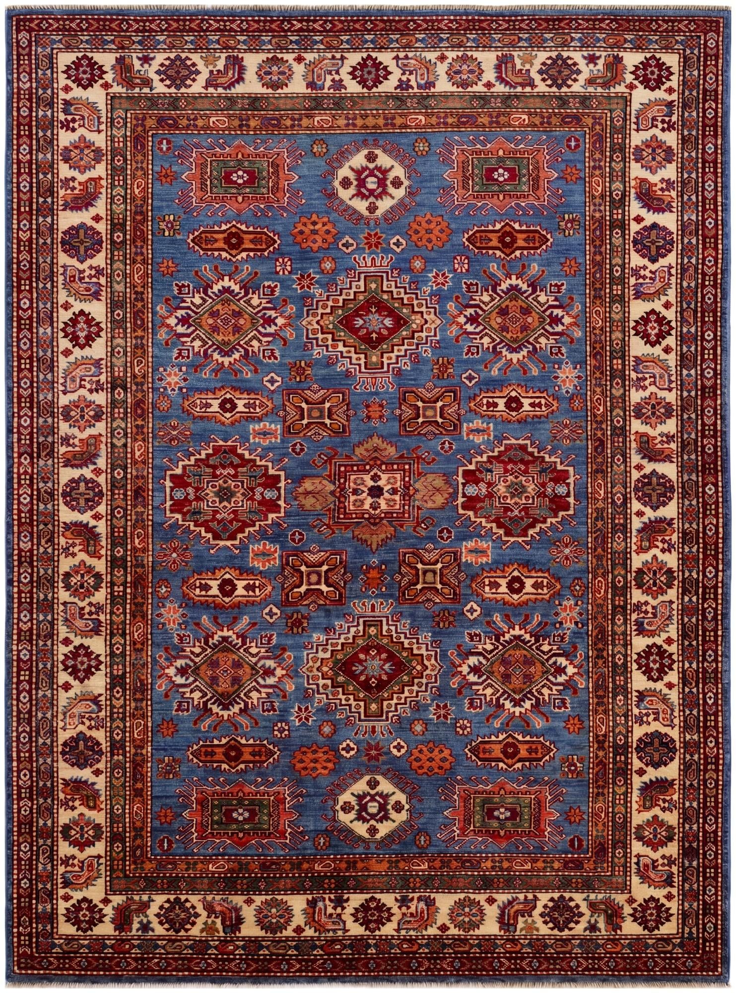 4' 11 x 6' 8 Hand Knotted Kazak Rug