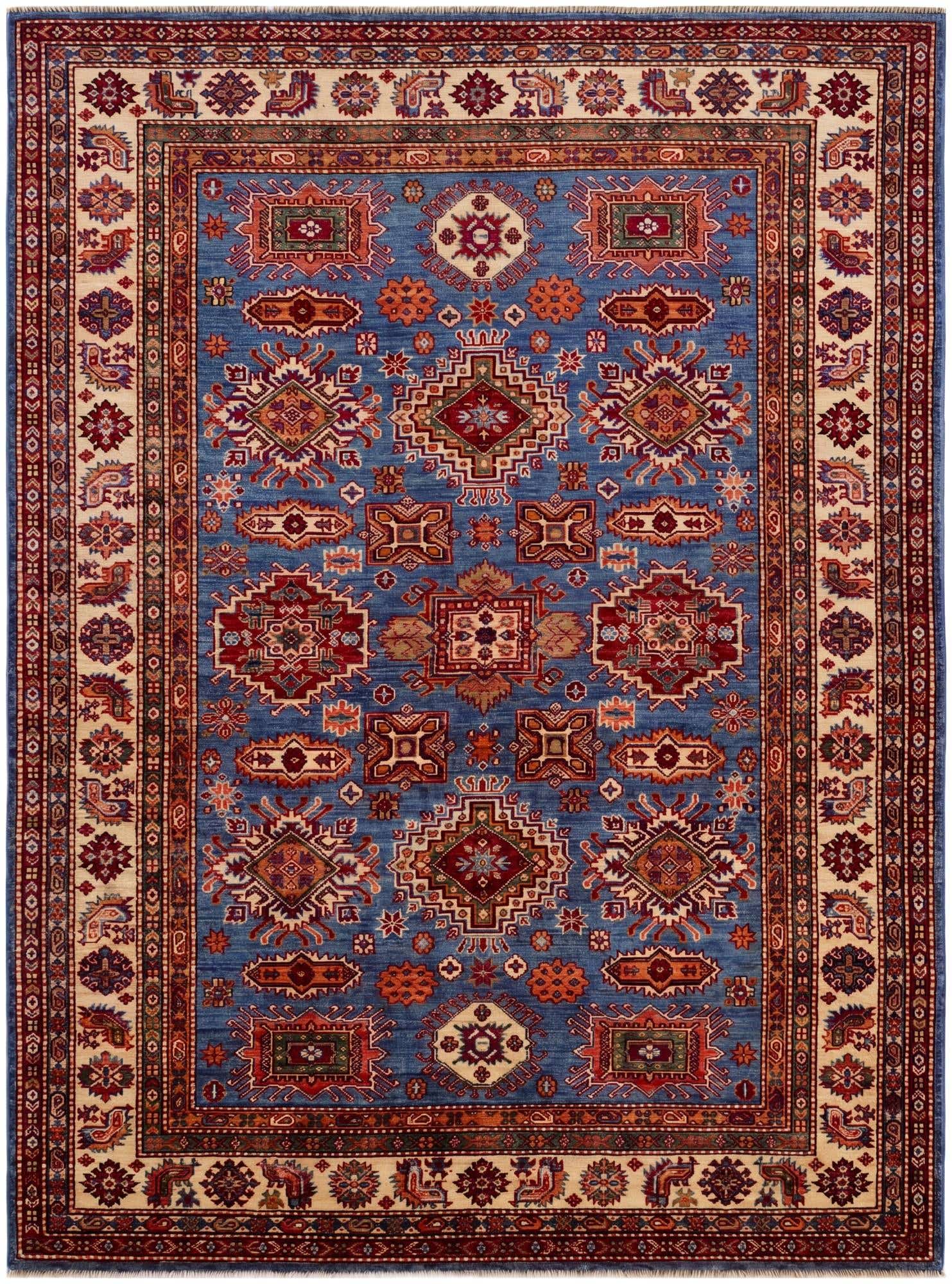 4' 11 x 6' 8 Hand Knotted Kazak Rug