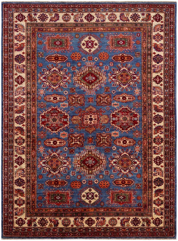 4' 11 x 6' 8 Hand Knotted Kazak Rug