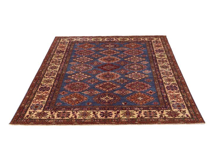 4' 10 x 6' 6 Hand Knotted Kazak Rug