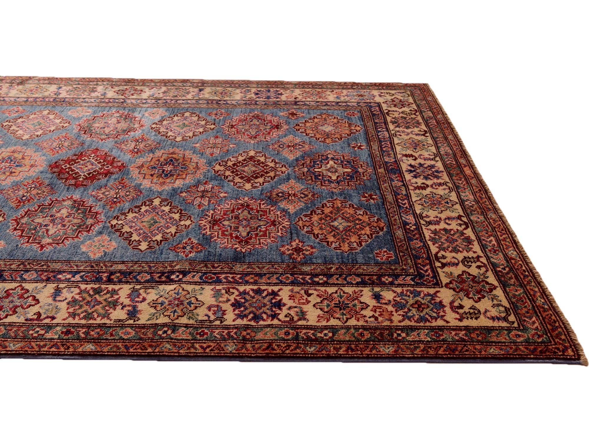 4' 10 x 6' 6 Hand Knotted Kazak Rug